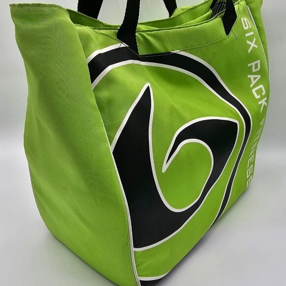 6 Pack Fitness Prodigy Camille Meal Management Tote Lime Green/Black - Picture 4 of 16